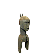 Antique Collectible Baule African Tribal Hand-Carved Wooden Heddle Pulley Figure