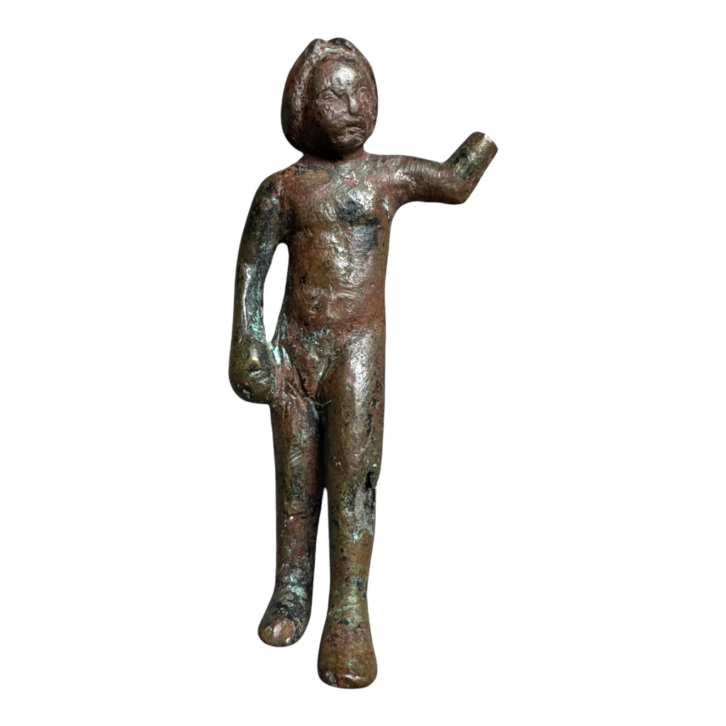 Ancient Roman Bronze Figure of a Young Boy – Classical Statue Sculpture