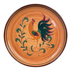 Vintage Folk Art Pennsbury Pottery Red Rooster Charger - Pennsylvania Dutch