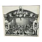 Antique Yale University Satirical Cartoon Print by Davenport - Framed