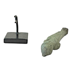 Ancient Roman Bronze Herm Figure - Classical Male Sculpture on Stand
