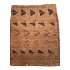 Antique Native American Plateau Nez Perce Double Sided Corn Husk Flat Bag