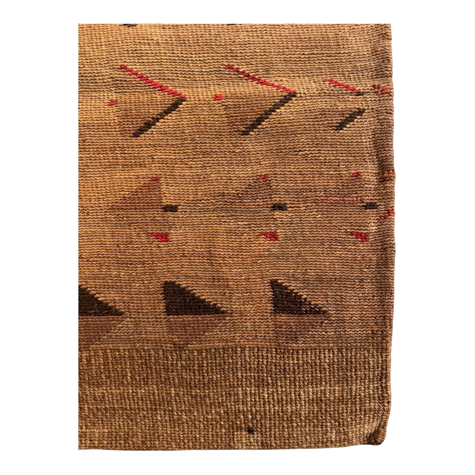 Antique Native American Plateau Nez Perce Double Sided Corn Husk Flat Bag