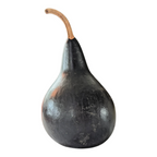 Vintage Folk Art Halloween Hand Painted Gourd - Jack O Lantern Face