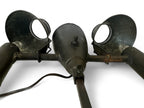 Antique Industrial Student Desk Lamp Double Shade Central Font Metal Lamp