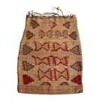 Antique Native American Plateau Nez Perce Double Sided Corn Husk Flat Bag