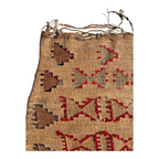 Antique Native American Plateau Nez Perce Double Sided Corn Husk Flat Bag