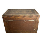Antique English Tunbridge Ware Tea Caddy Box