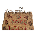 Antique Native American Plateau Nez Perce Double Sided Corn Husk Flat Bag