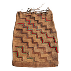 Antique Native American Plateau Nez Perce Double Sided Corn Husk Flat Bag