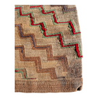 Antique Native American Plateau Nez Perce Double Sided Corn Husk Flat Bag