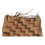 Antique Native American Plateau Nez Perce Double Sided Corn Husk Flat Bag