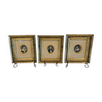 Antique Rare Miniature Portraits Thomas Birkey Family of Maryland (Set of 3)