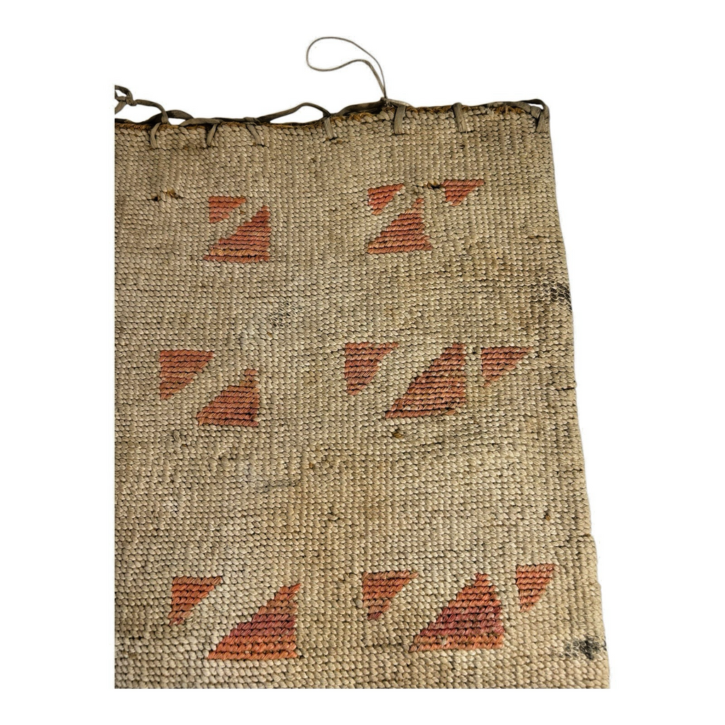 Antique Native American Nez Perce Corn Husk Woven Flat Bag