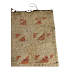 Antique Native American Nez Perce Corn Husk Woven Flat Bag