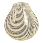 Vintage Handblown Tear Drop Swirl Design Art Glass Vase - Signed, Maija Carlson