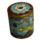 Antique Japanese Cloisonne Large Cylinder Bead