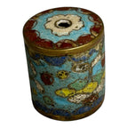 Antique Japanese Cloisonne Large Cylinder Bead