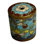 Antique Japanese Cloisonne Large Cylinder Bead