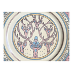 Antique 1910 Limoges Guerin Mary Bacon Jones Jungle Book Folk Design Plate