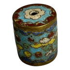 Antique Japanese Cloisonne Large Cylinder Bead
