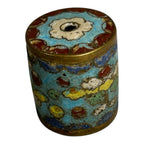 Antique Japanese Cloisonne Large Cylinder Bead
