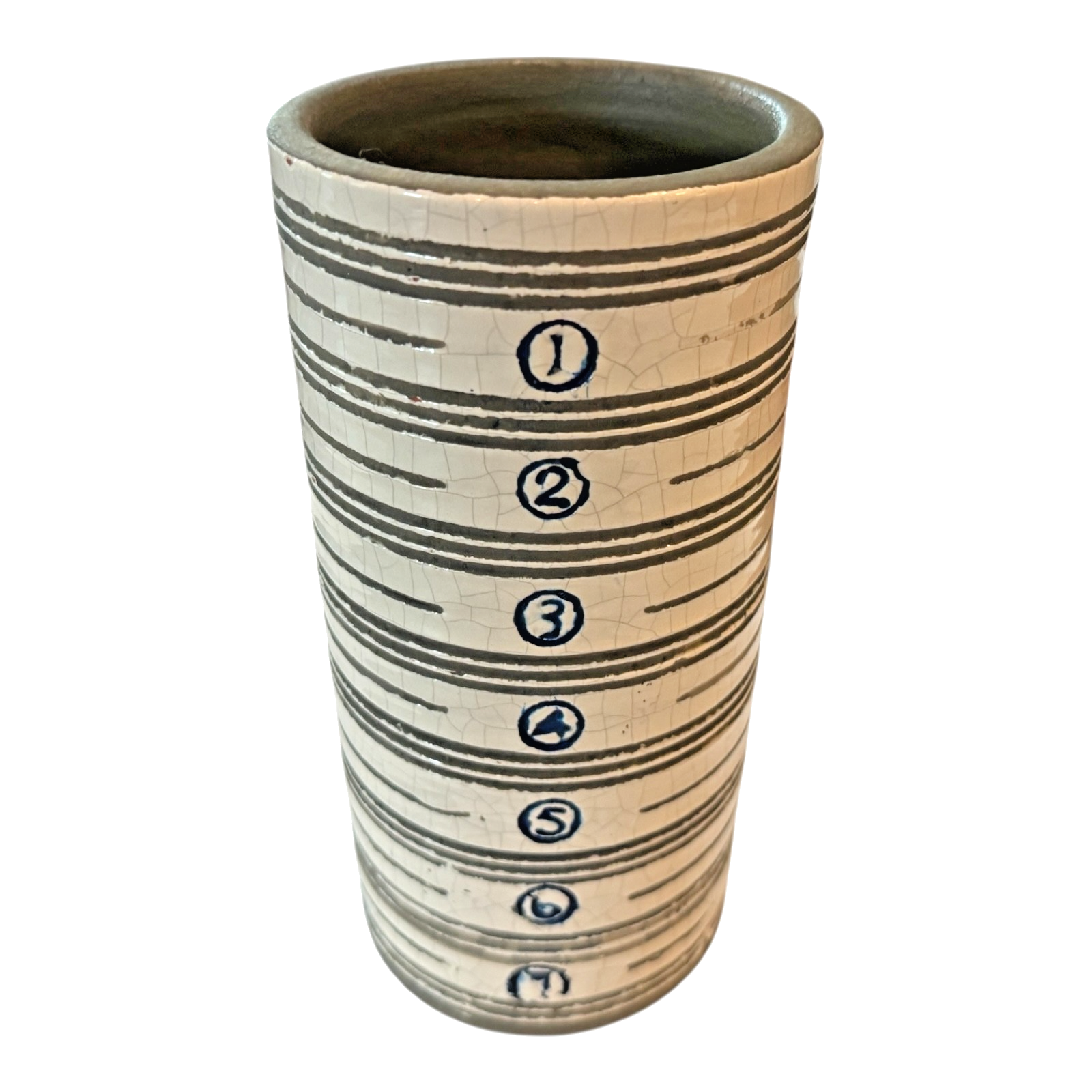 Vintage Studio Pottery Measuring Cup Style Vase from Martha Stewart Collection