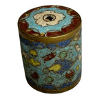 Antique Japanese Cloisonne Large Cylinder Bead