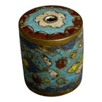 Antique Japanese Cloisonne Large Cylinder Bead