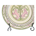 Antique Rare Limoges Guerin Mary Bacon Jones Jungle Book Folk Design Plate
