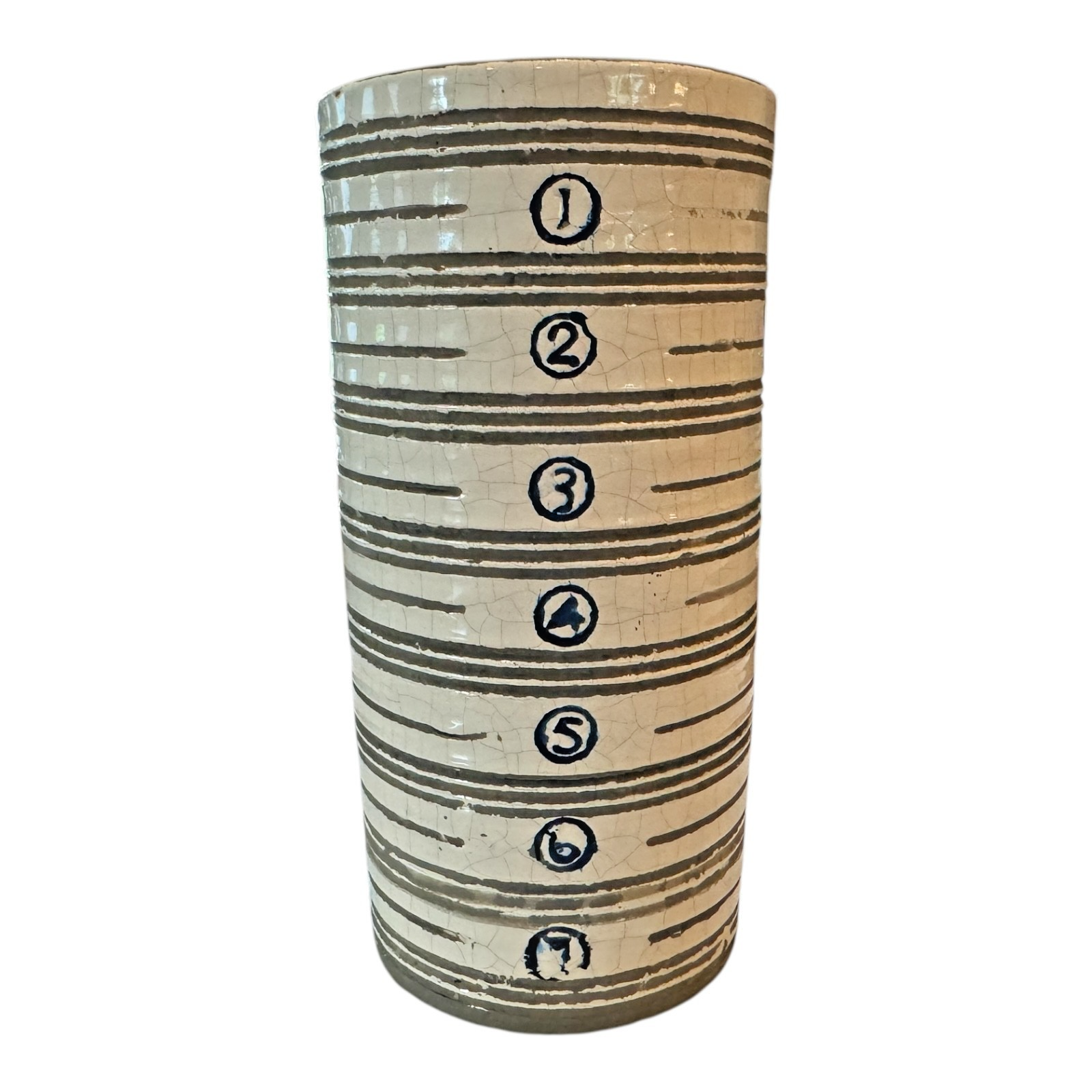Vintage Studio Pottery Measuring Cup Style Vase from Martha Stewart Collection