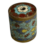 Antique Japanese Cloisonne Large Cylinder Bead