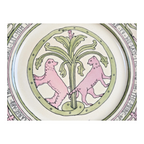 Antique Rare Limoges Guerin Mary Bacon Jones Jungle Book Folk Design Plate