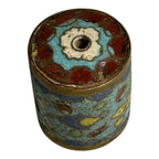 Antique Japanese Cloisonne Large Cylinder Bead
