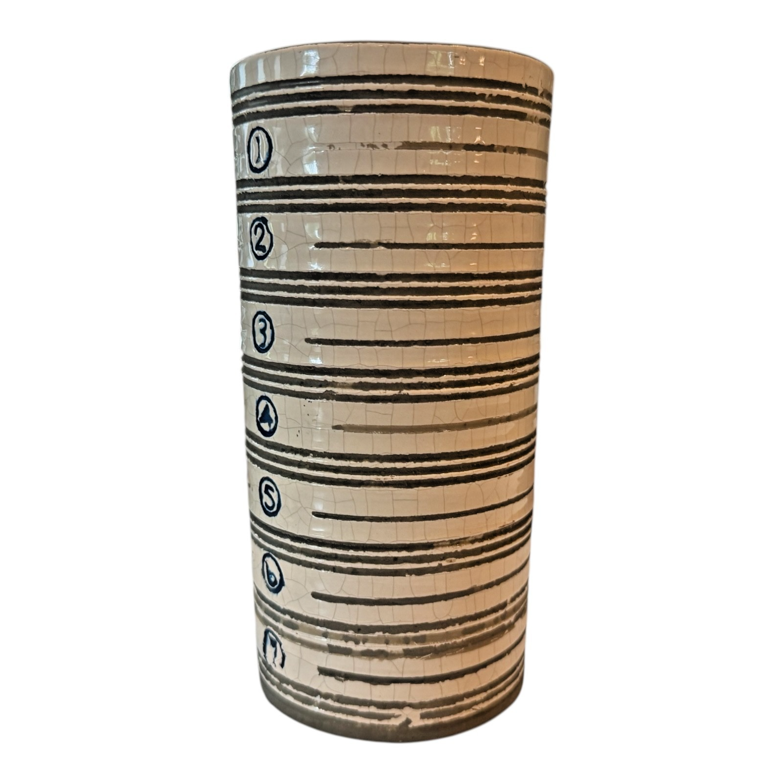 Vintage Studio Pottery Measuring Cup Style Vase from Martha Stewart Collection