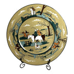 Antique Buffalo Pottery Deldare Ware Fallowfield Hunt Series Plate