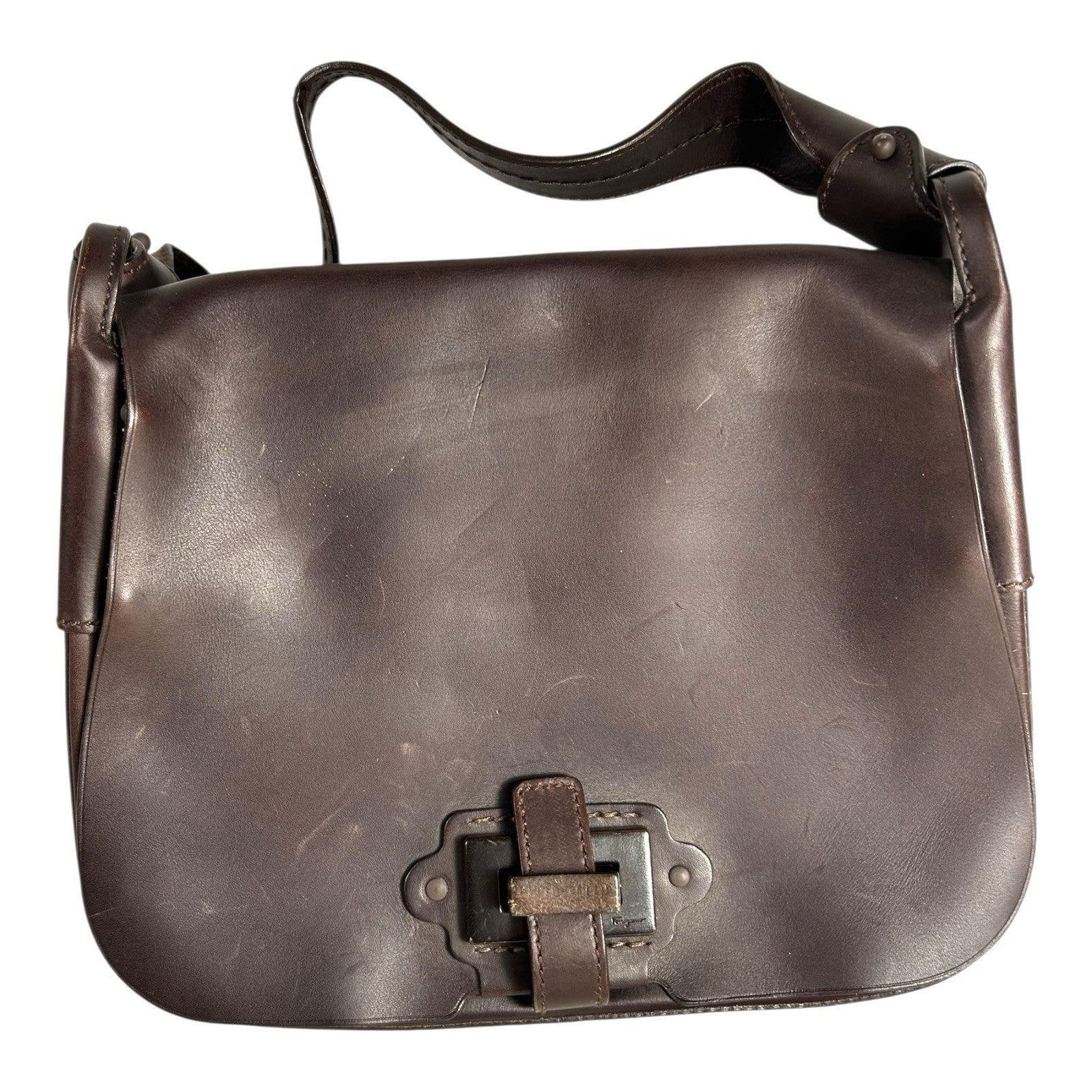 Genuine Salvatore Ferragamo Leather Purse AU-21 7463