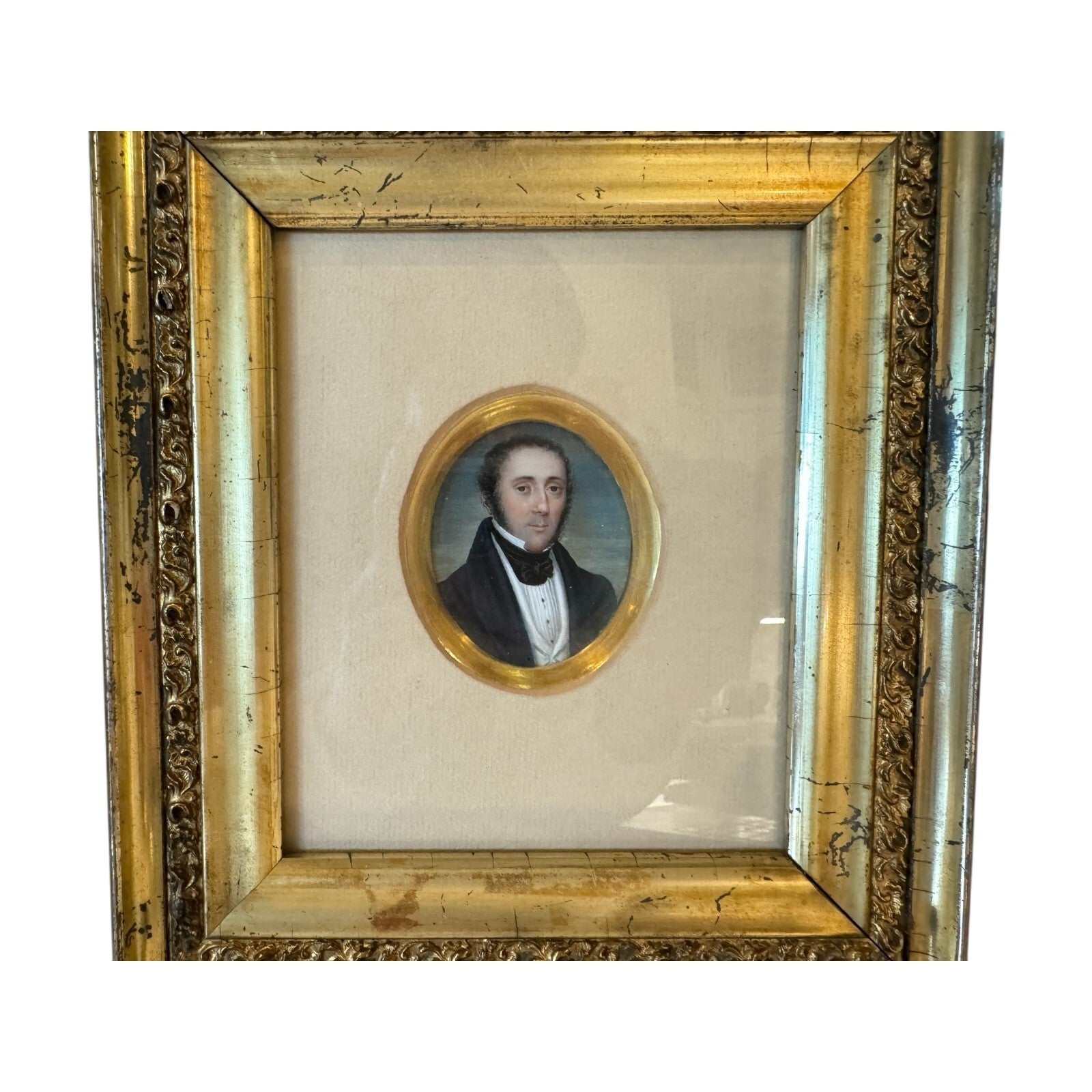 Antique Rare Miniature Portraits Thomas Birkey Family of Maryland (Set of 3)