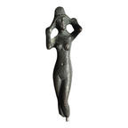 Antique Roman Bronze Statue Aphrodite Goddess Idol Figure Sculpture