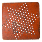 Antique Folk Art Chinese Checkers Style Peg Pin Game Board