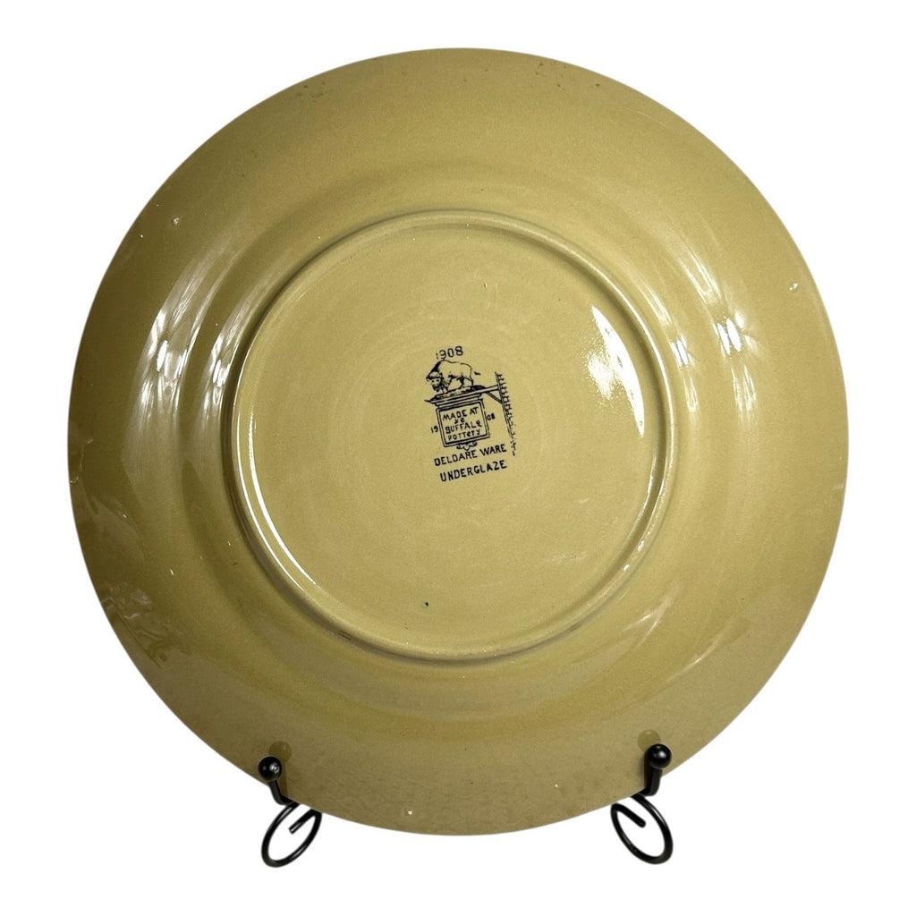 Antique Buffalo Pottery Deldare Ware Fallowfield Hunt Series Plate