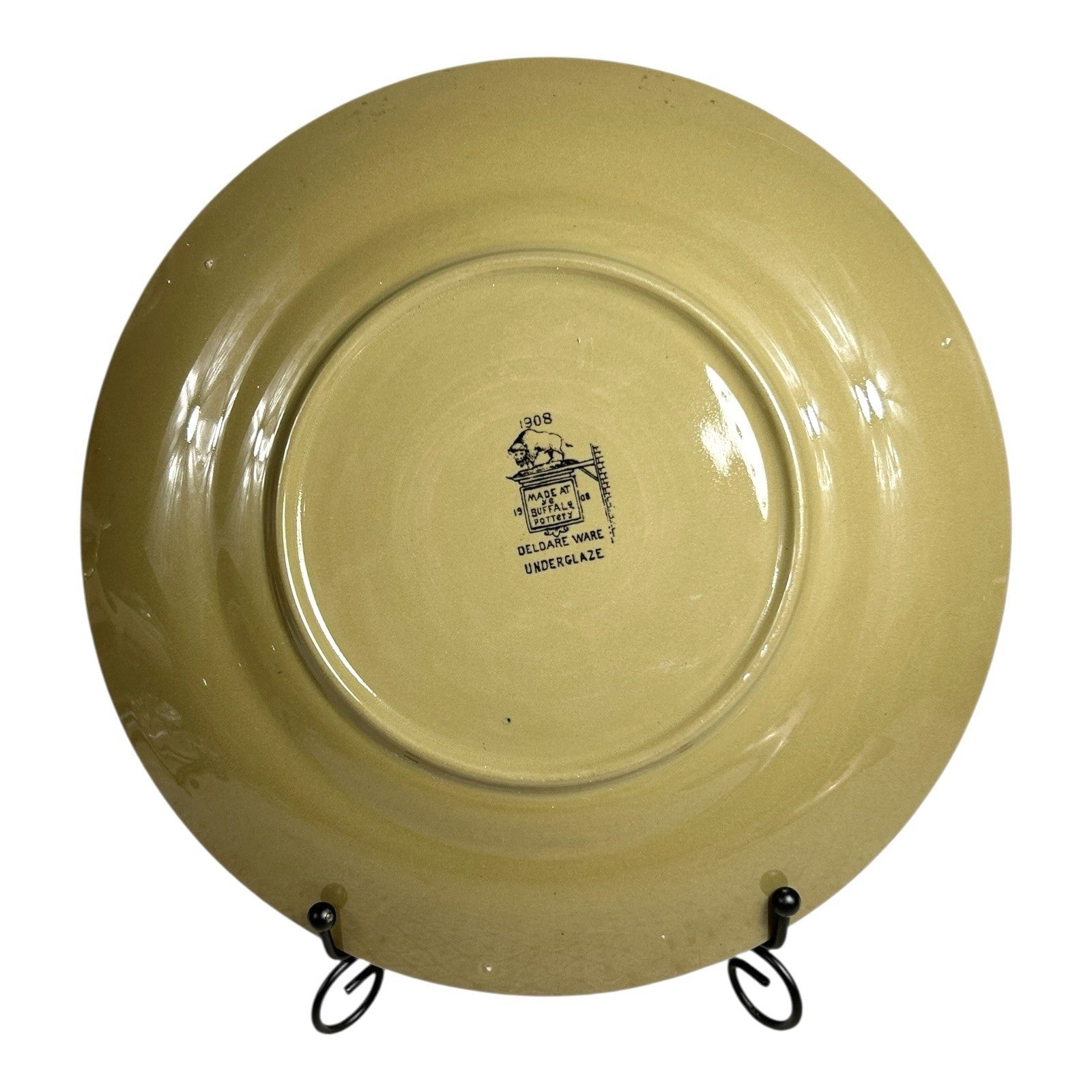 Antique Buffalo Pottery Deldare Ware Fallowfield Hunt Series Plate