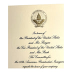 Vintage Official Authentc Ronald Reagan George Bush Inauguration Invitation 1985