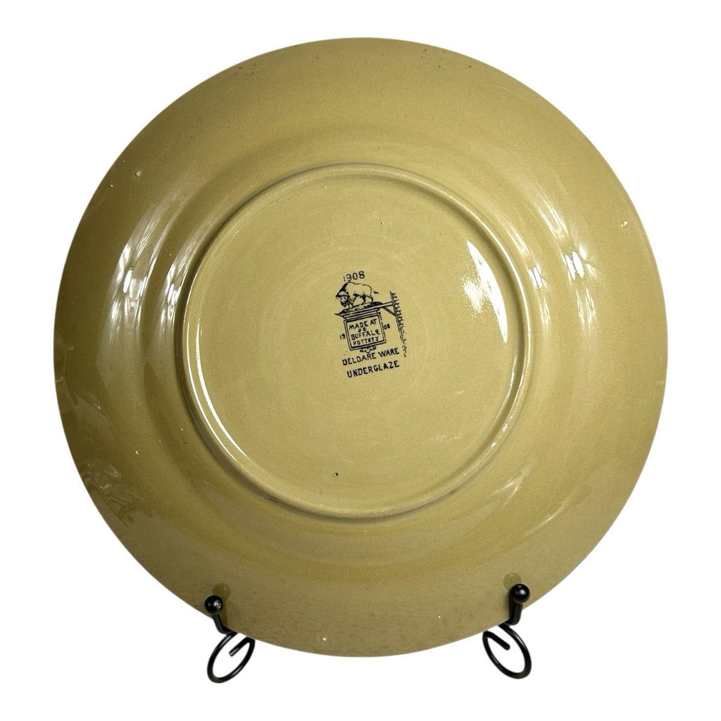 Antique Buffalo Pottery Deldare Ware Fallowfield Hunt Series Plate