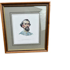 Vintage General Nathan Bedford Forest Print Double Signed Don Stivers 416/1000