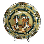 Antique Buffalo Pottery Deldare Ware Plate - Village Gossips Series