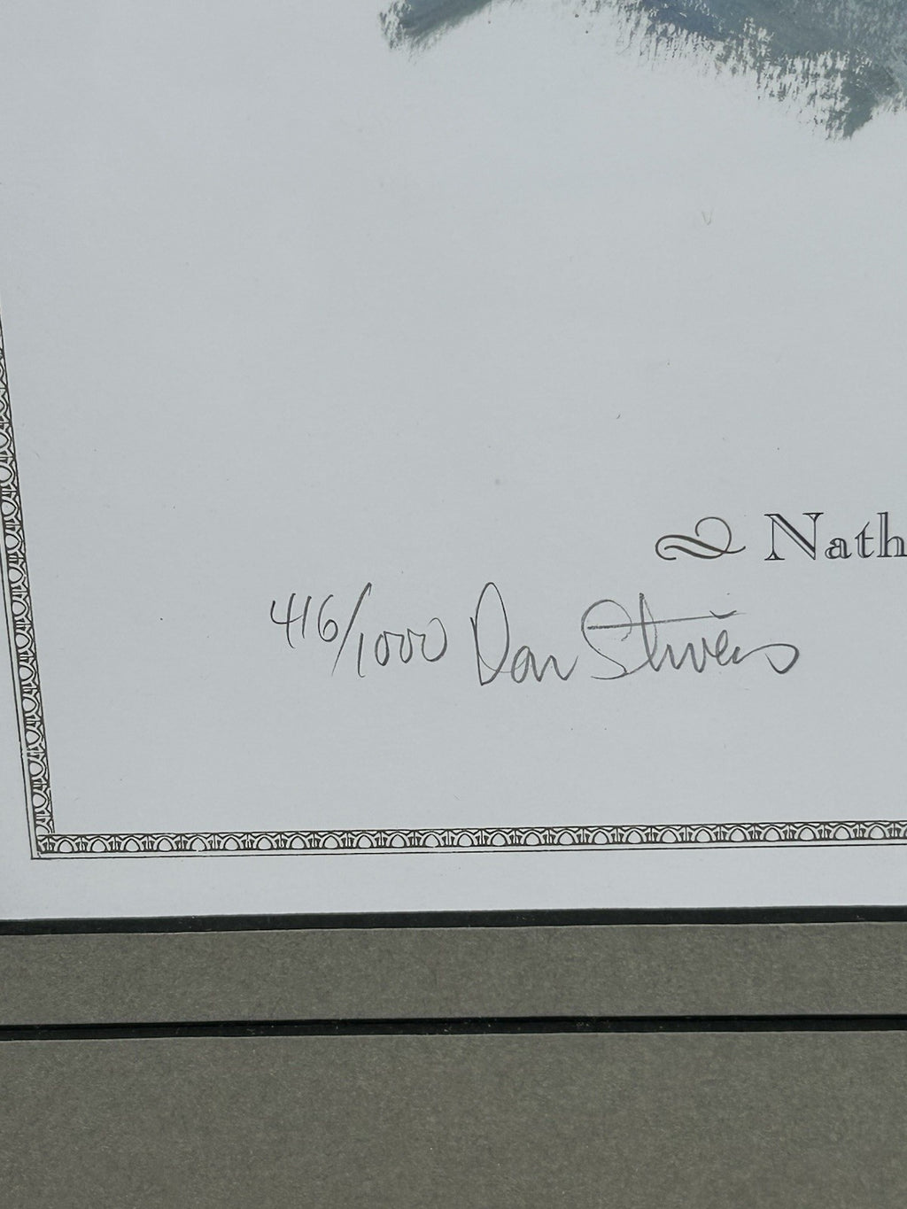 Vintage General Nathan Bedford Forest Print Double Signed Don Stivers 416/1000