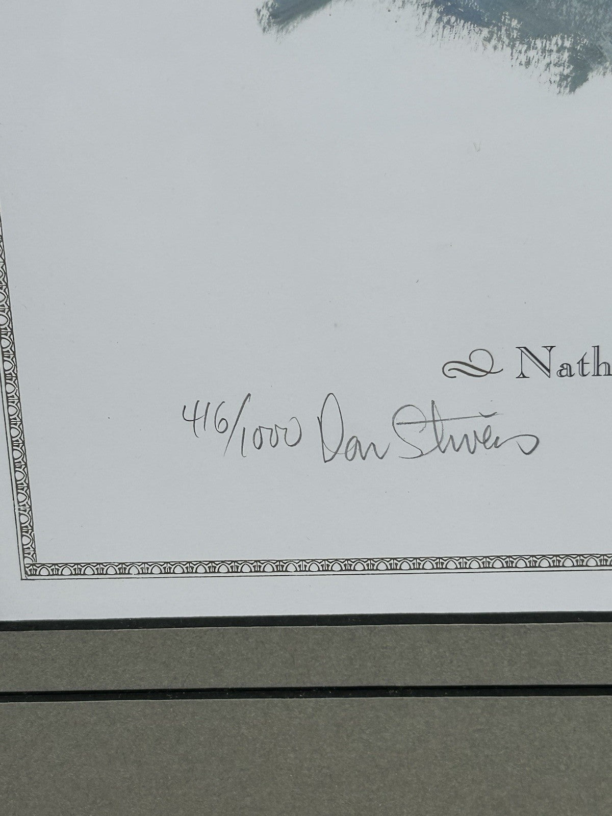 Vintage General Nathan Bedford Forest Print Double Signed Don Stivers 416/1000