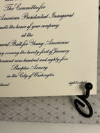 Vintage Official Authentc Ronald Reagan George Bush Inauguration Invitation 1985