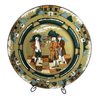 Antique Buffalo Pottery Deldare Ware Plate - Village Gossips Series